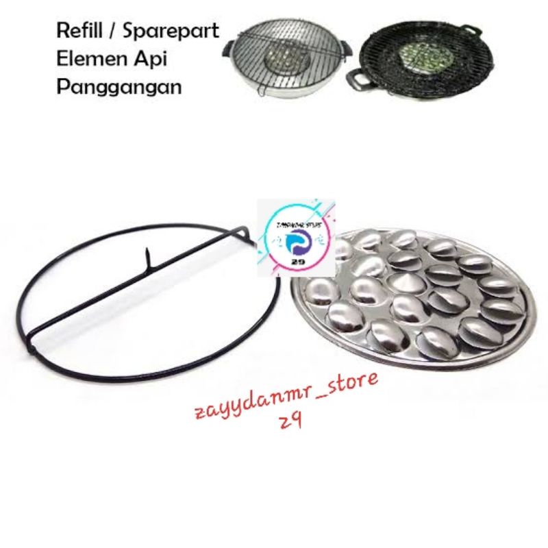 MURAH 1 set tiang dan putaran panci grill/alat bakar magic roaster/pemanggang daging,ikan/Refil