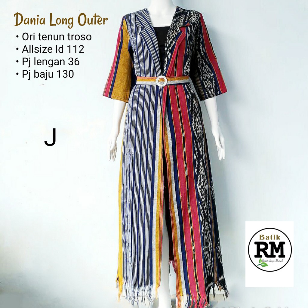 Dania long outer tenun ori troso