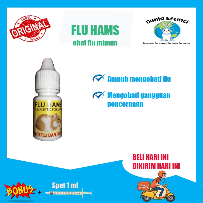 OBAT FLU BATUK PILEK HAMSTER FLU HAMS 10 ML