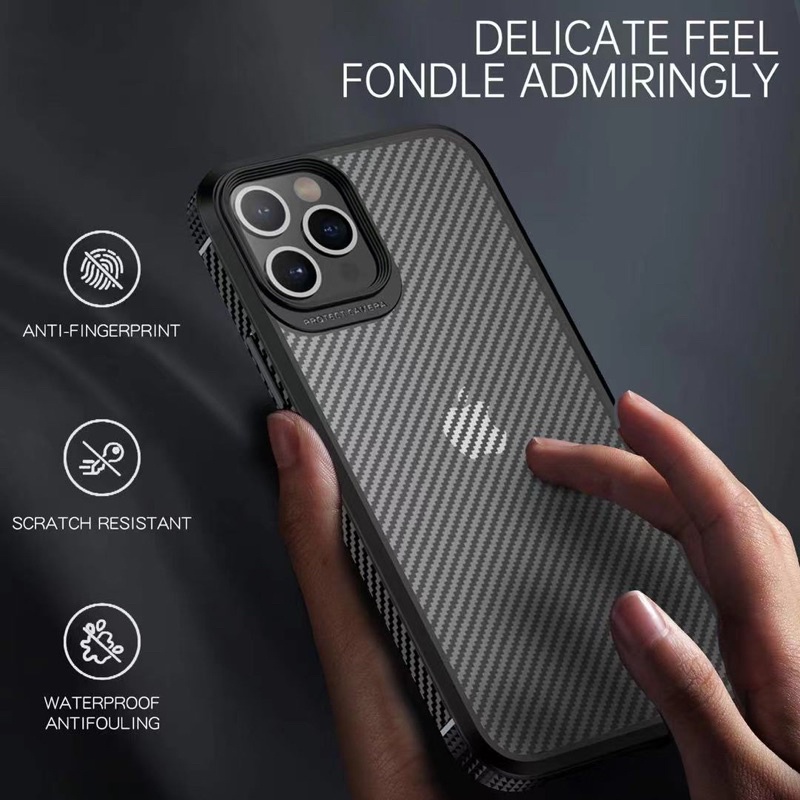 CASE IPHONE 13PROMAX 13PRO 13 12MINI 12PRO 12 12PROMAX 11PRO 11PROMAX 11 XR XS X XSMAX NEOHYBIRD CARBON PATTERN MOCOLO PREMIUM CASE TAHAN BENTUR ANTISHOCK