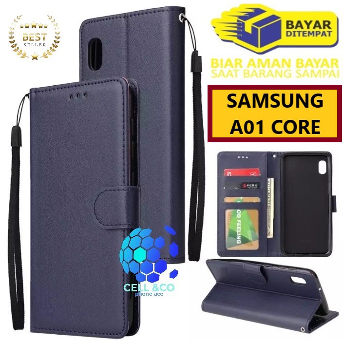 Flip cover SAMSUNG A01 CORE Flip case buka tutup kesing hp casing flip case leather wallet