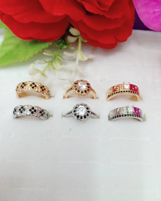 Cincin xuping Mata hitam 001-003