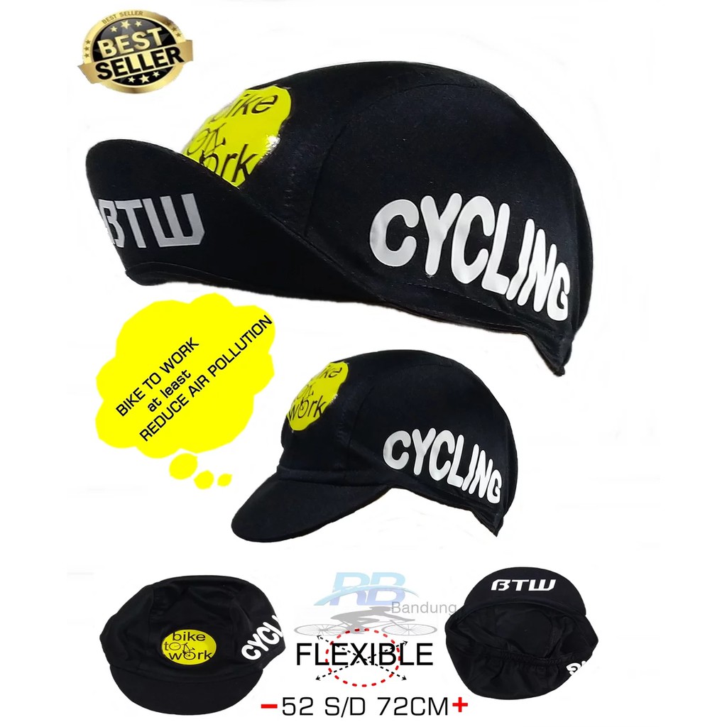 Cycling Cap Topi  Sepeda  Bike To Work Shopee  Indonesia