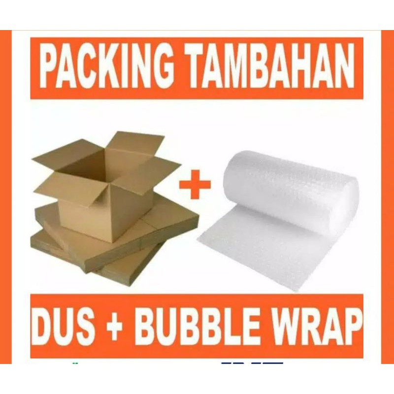 

Packing Safety Bubblewrap+Kardus tambahan