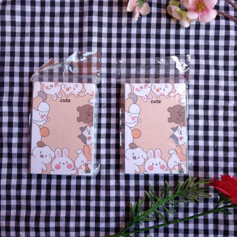 

STICKY NOTE CUTE HAPPY RABBIT KOREAN STYLE BUJO JOURNAL