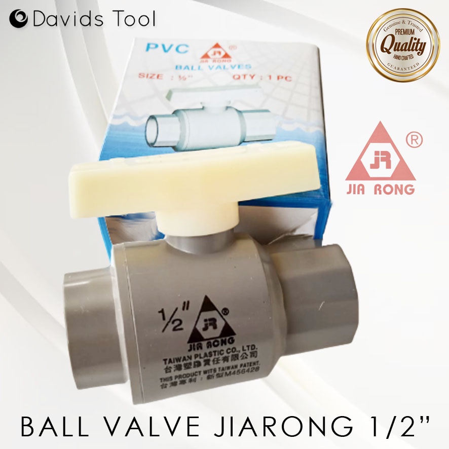 Stop Kran Ball Valve Pvc Jiarong Jia Rong 1/2 Inch