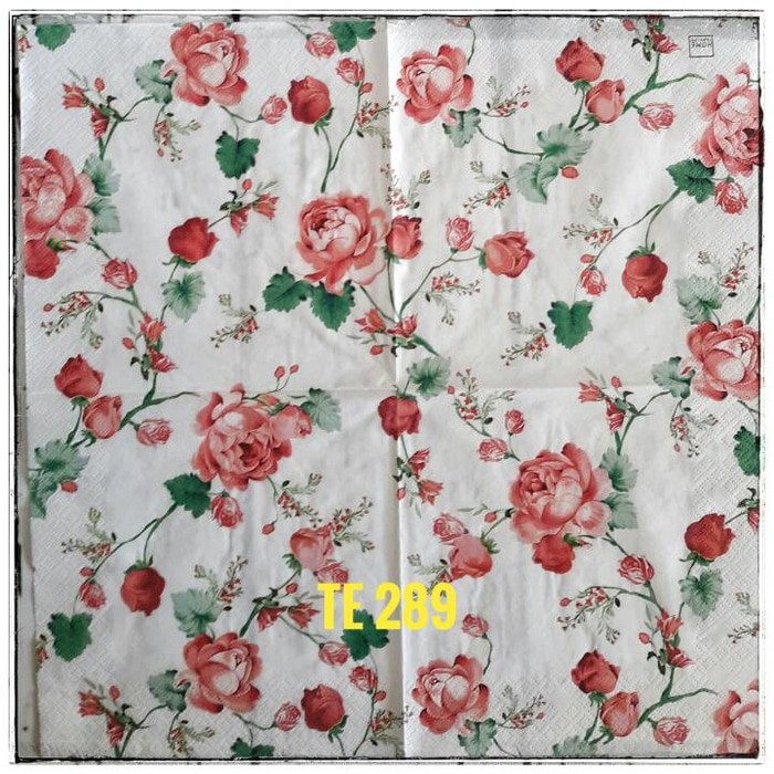 Tisu eropah uluran 33x33 cm 1 pack= 20 pcs tidak campur motif