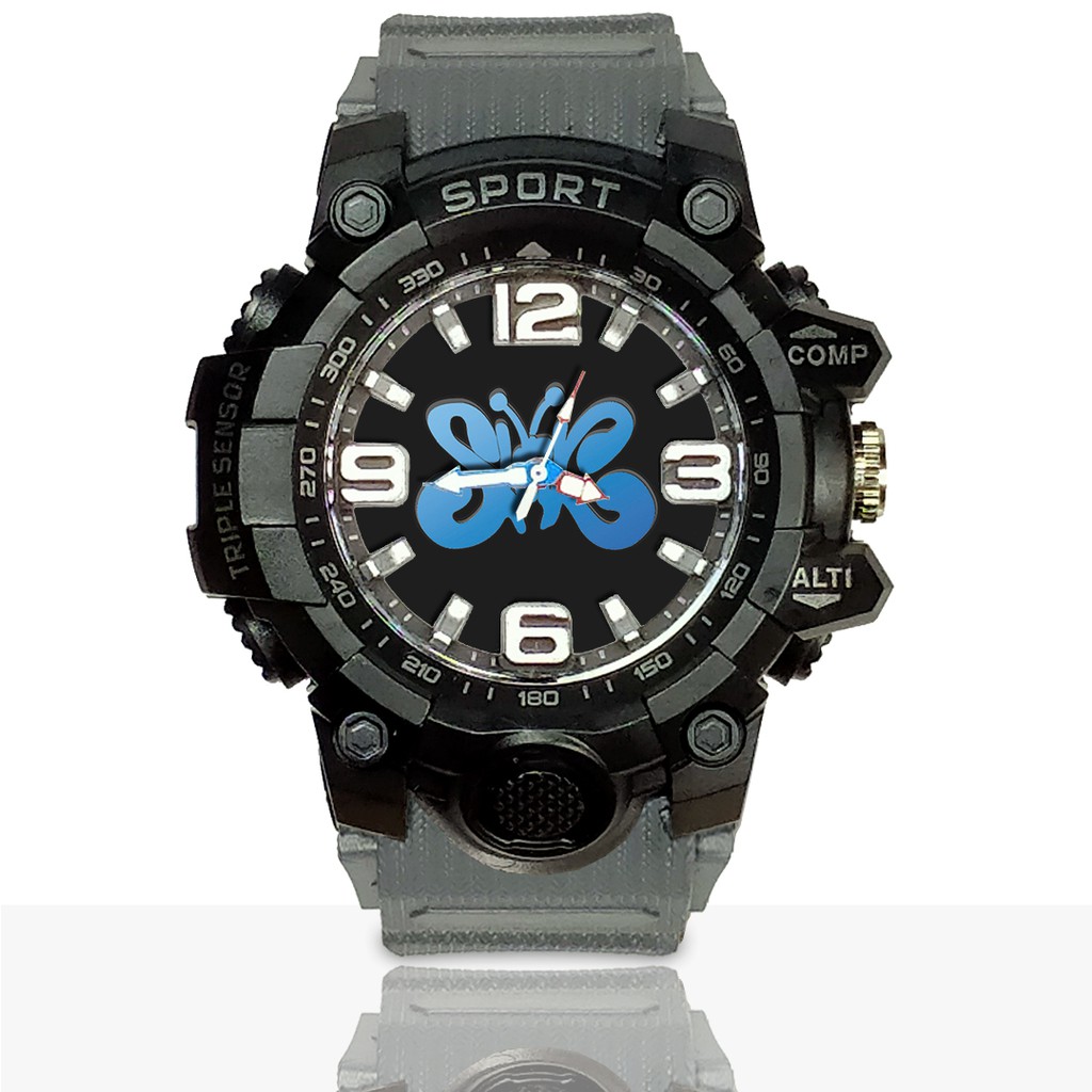 Jam Tangan Custom SLANK motif 3 Ruber- Water Resistant