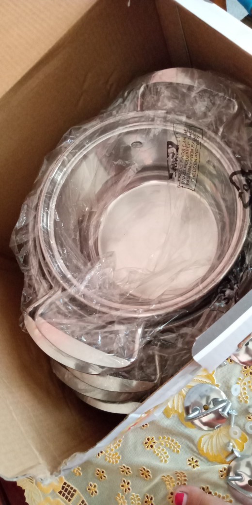 Panci Stainless Steel Ware 12 Pcs Dgn Sarangan Ori Super