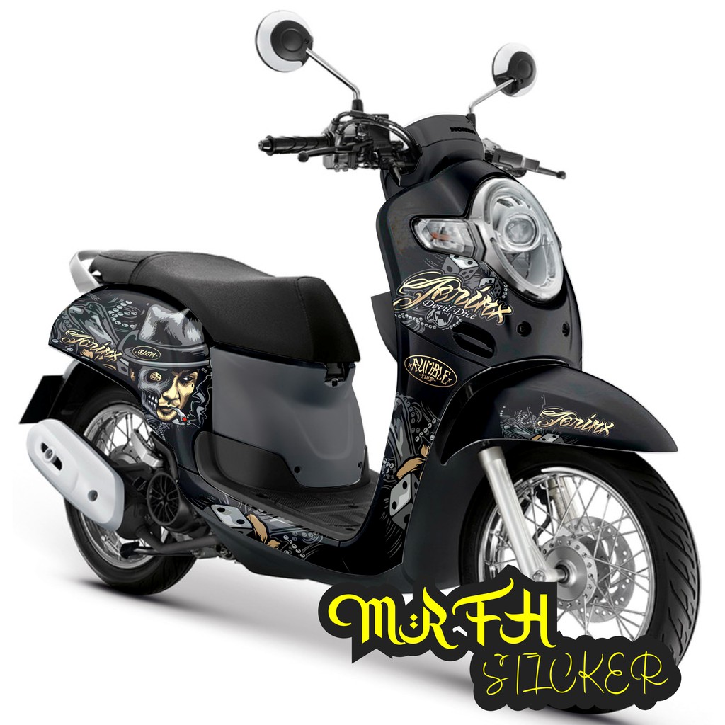 Decal scoopy Decal Scoopy full body Full Blok Decal Stiker Scopy Dekal New Fi 2017 2018 2019 2020 20