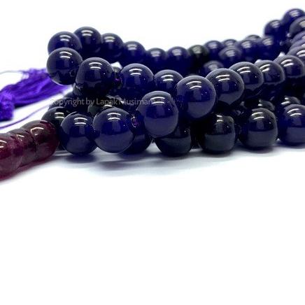 ♥ [] Tasbih Batu Kecubung Asli Kalimantan - Ungu ❅