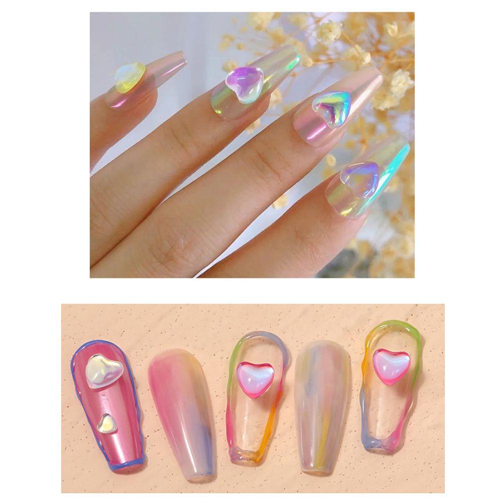 Preva Manikmanik Kristal Bentuk Hati Warnawarni Untuk Dekorasi Nail Art