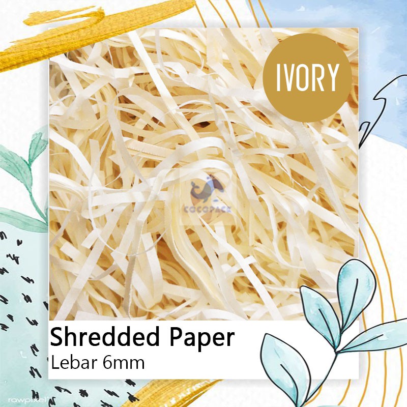 

Shredded Paper / Kertas Cacah / Kertas Serut Ivory 100GR