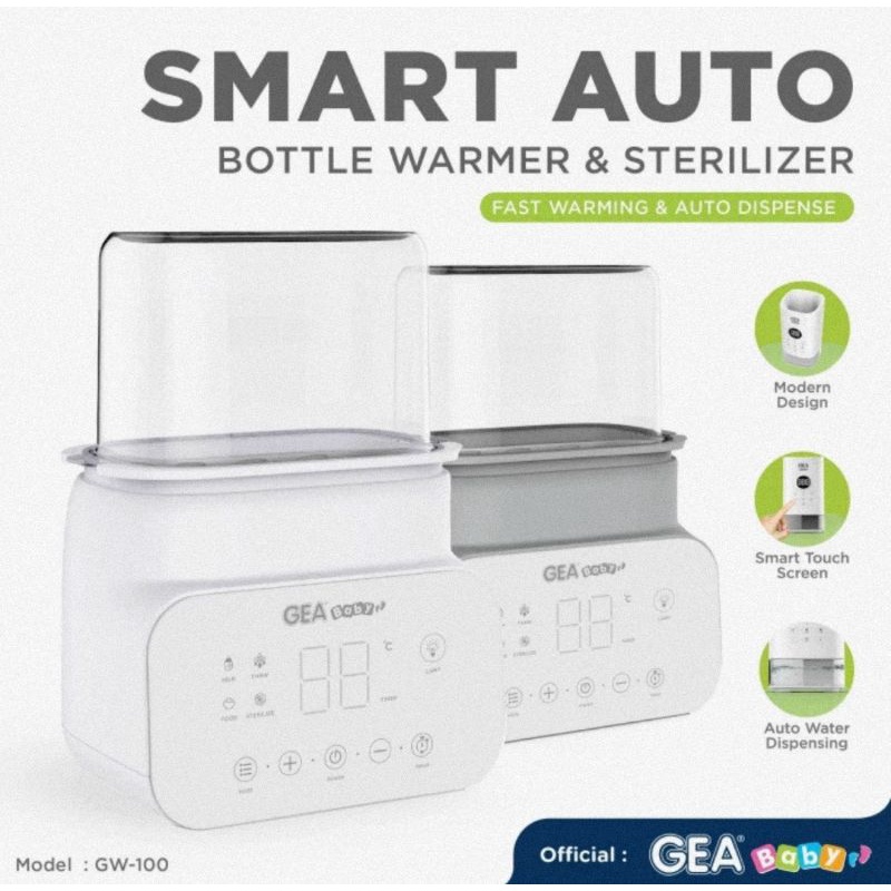 Gea Baby Smart Digital Bottle Warmer &amp; Sterilizer GW-100/Steriliser &amp; Penghangat Botol Susu Bayi