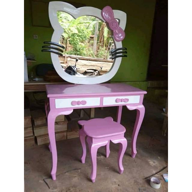 Meja Rias Anak Terbaru Kayu Jati