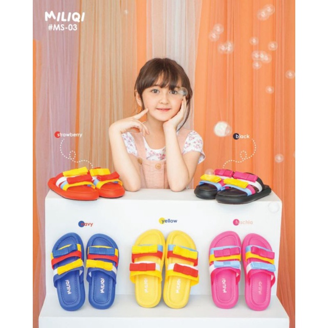 sandal miliqi MS 03 / sandal anak / sandal anak cewek