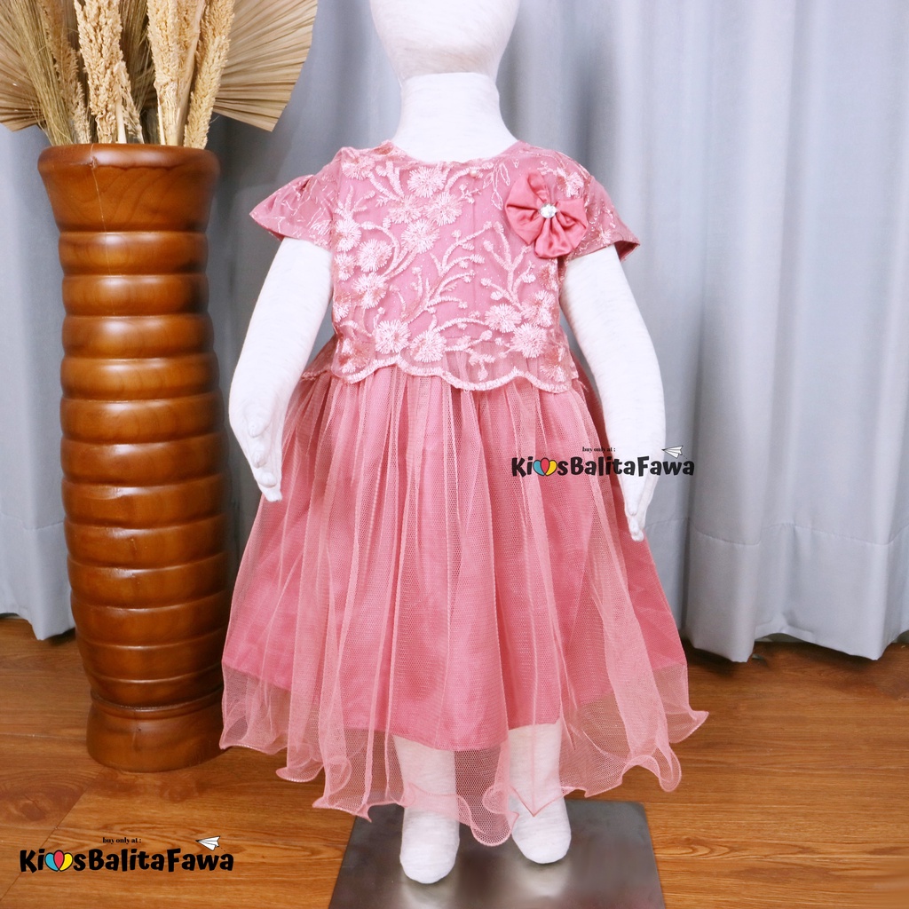 Gaun Baby Bella Uk. Bayi - 3 Tahun / Dress Balita Perempuan Branded Import Baju Anak Cewek Gaun Pesta Murah