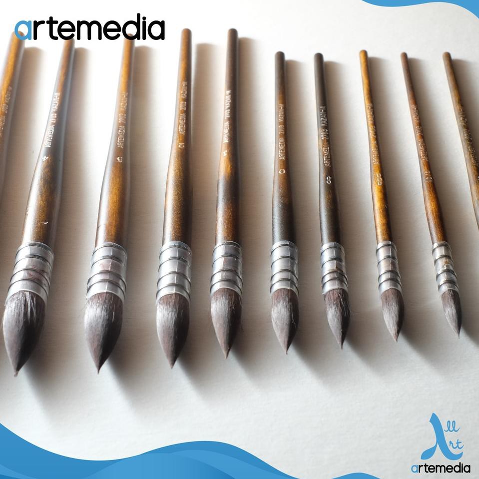 

Kuas Lukis Artemedia 2703 Round Squirrel Kazan-M Brush (ART. V96)