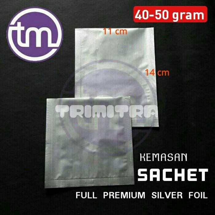Sachet 50 Gram Full Aluminium Foil Silver