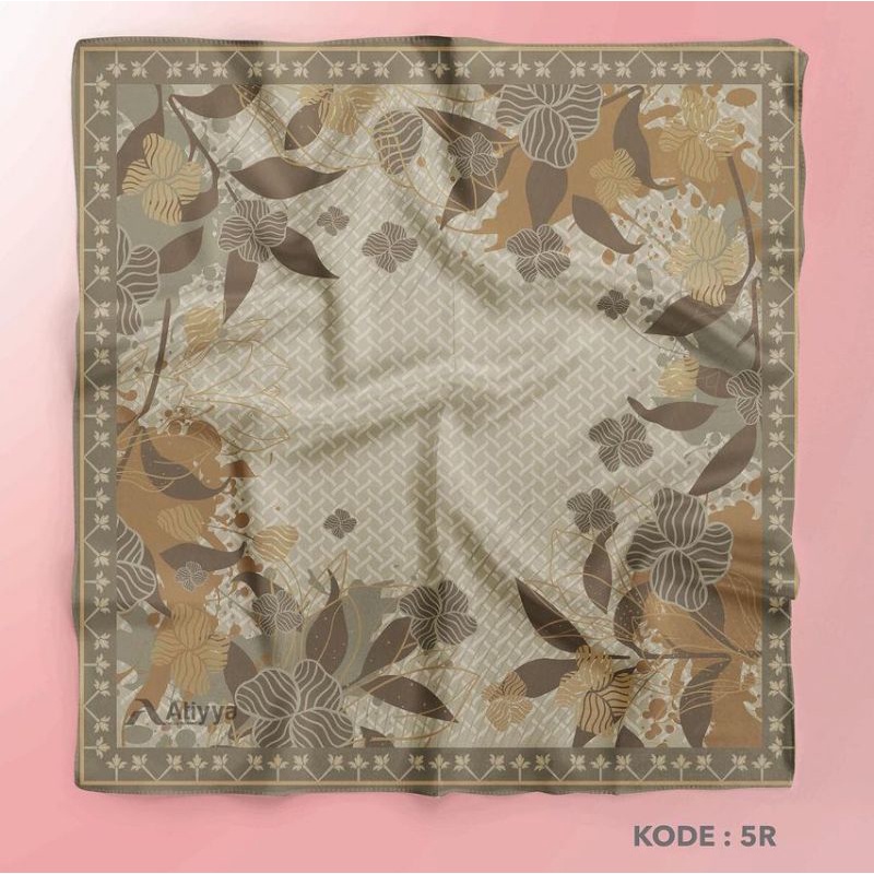 Design 5R Hijab printing custom nama logo brand sendiri bahan voal signature jilbab kerudung voal mo