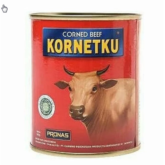 

Pronas KORNETKU Corned Beef Kornet Daging Sapi 340 Gram