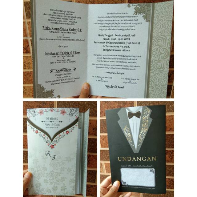 Undangan UNIK Jas dan Gaun