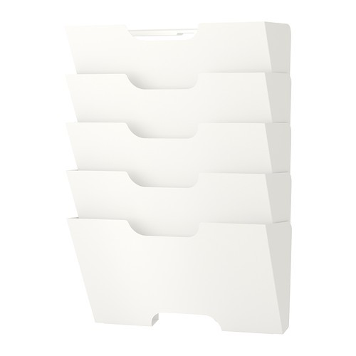 IKEA KVISSLE Rak koran / surat pada dinding, putih