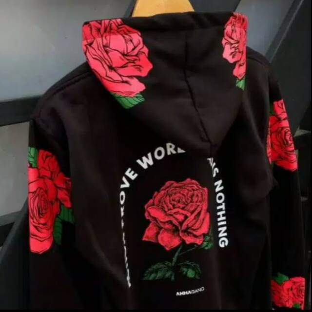 Jaket sweater ahha sweater mawar ahha sweater pria