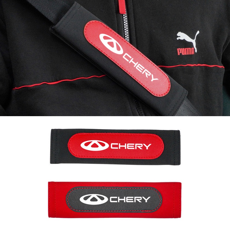 2pcs Cover Pelindung Sabuk Pengaman Mobil Untuk Chery Blossom QQ Tiggo 2 3 5 7 8 3X Fulwin Arrizo T11 A1 A5 M11 Fora