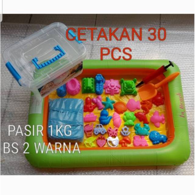 Bisa COD Mainan  Edukasi Pasir Kinetik Ajaib 1kg 30pcs 