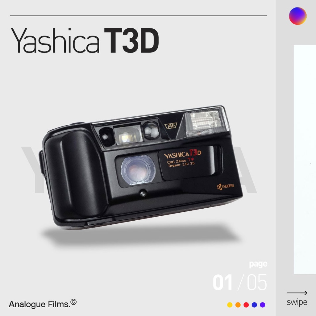 Kamera Analog Yashica T3D Mint Condition 