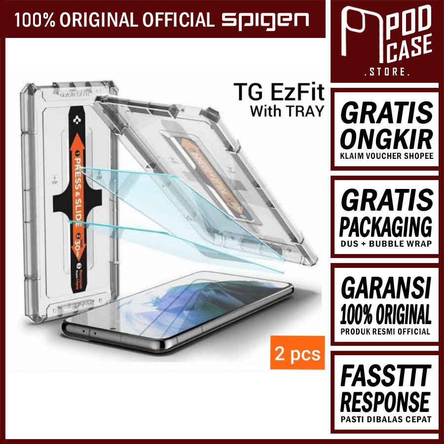 Spigen Tempered Glass EZ Fit Samsung Galaxy S21 Ultra / Plus Full Cover