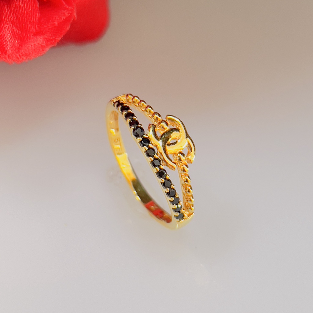 Cincin Emas Chanel 875% 20K - Berat 1,77gram Size 14