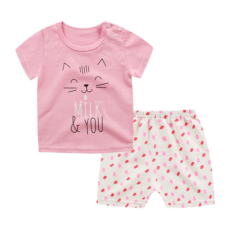 SETELAN ANAK CEWEK KATUN 1-4 THN-B11 Milk & U