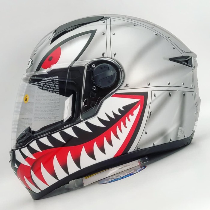 Helm Zeus ZS811 AL38 Matt Silver/Black Free Dark Visor