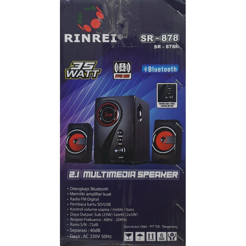 Speaker Bluetooth Rinrei SR878N Radio