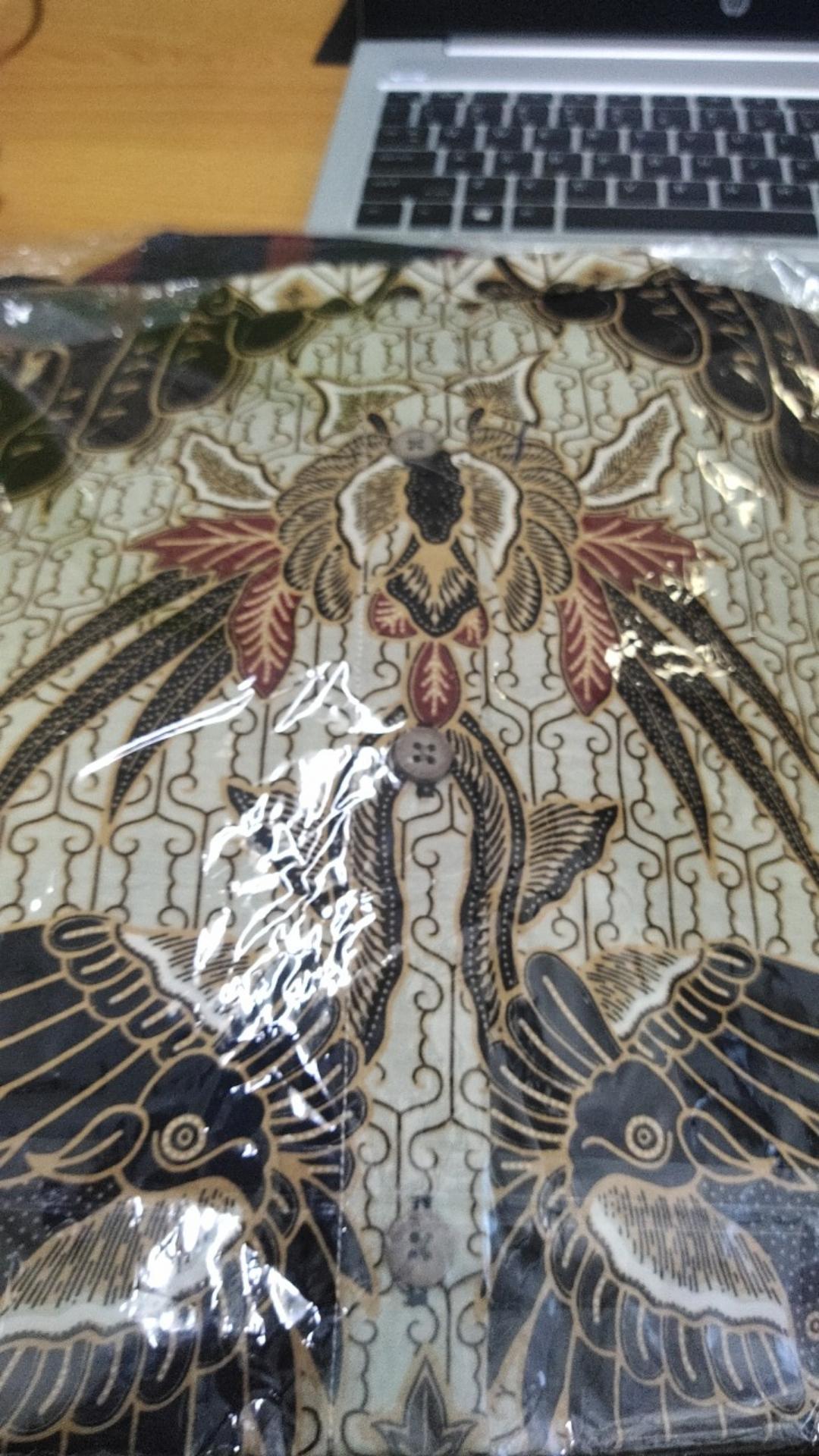 M231 Kemeja Pria Batik Panjang Coklat 1430