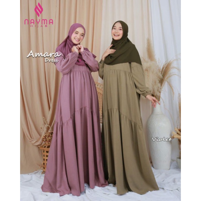 Amara dress by nayma hijab gamis murah homedress