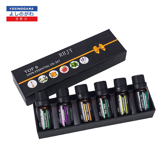 Oil aromaterapi paket 6 PCS Minyak Aromaterapi esensial Oil 10 Ml - yosinogawa