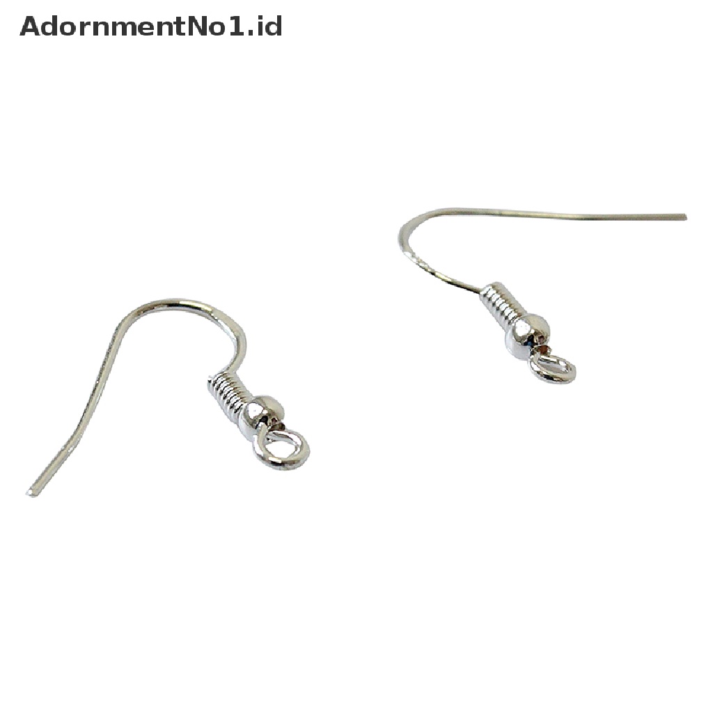 (AdornmentNo1) 100pcs / Set Kait Anting Gantung Bahan Sterling silver 925 Untuk Perhiasan DIY