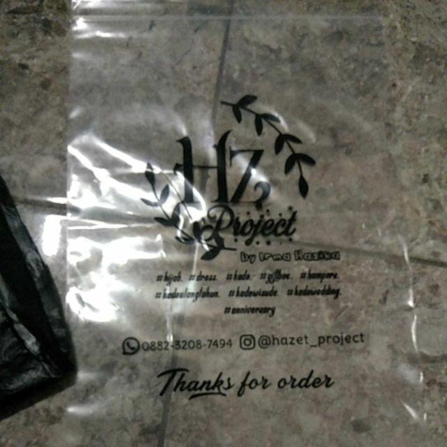 Plastik Klip Ukuran20x30, 25x35, 30x40cm Free Desain Klip Tanpa Plong