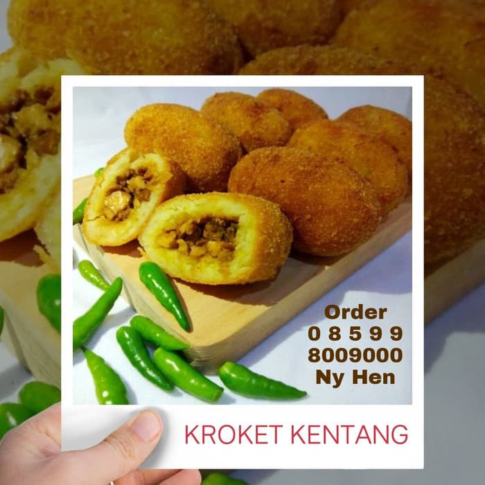Kroket Kentang Ny Hen Bandung fresh dikirim masih hangat pakai gosend