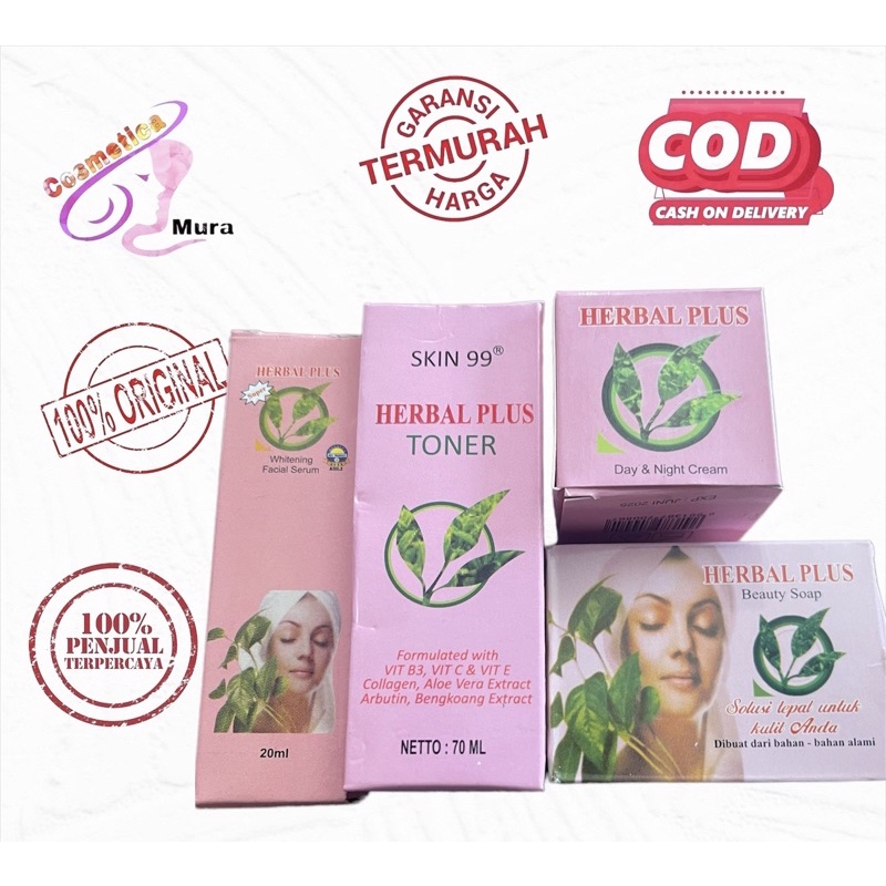 [ 4in1 versi import original ] herbal plus pake skincare 4in1 mantap - herbal plus skincare