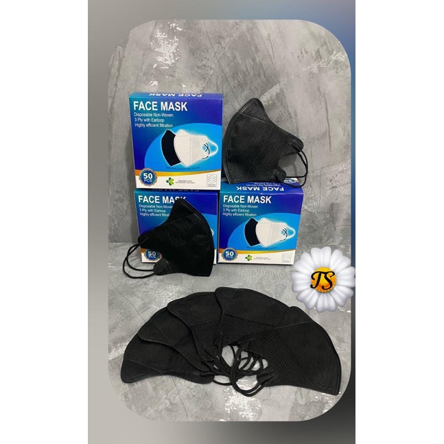 MASKER DUCKBIL | MASKER DUCKBILL | MASKER DUCKBILL 50PCS | MASKER DUCKBILL HITAM | MASKER DUCKBILL P