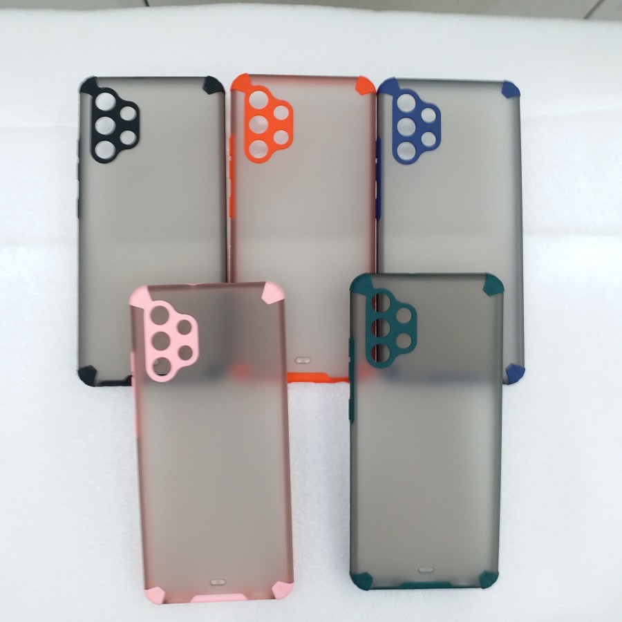 CASE SAMSUNG A32 SOFCASE CANDY MACARON PROTECTIVE CAMERA - LIST HIJAU TUA