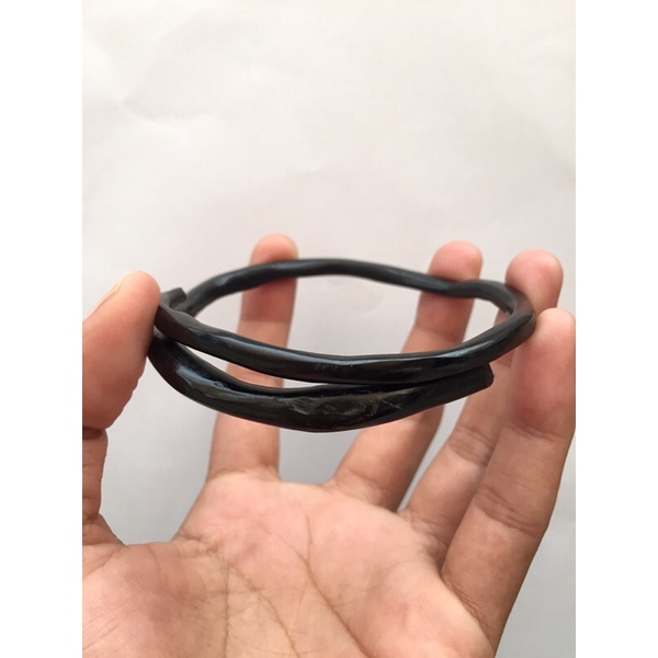 GELANG AKAR BAHAR HITAM POLOS (size kecil)