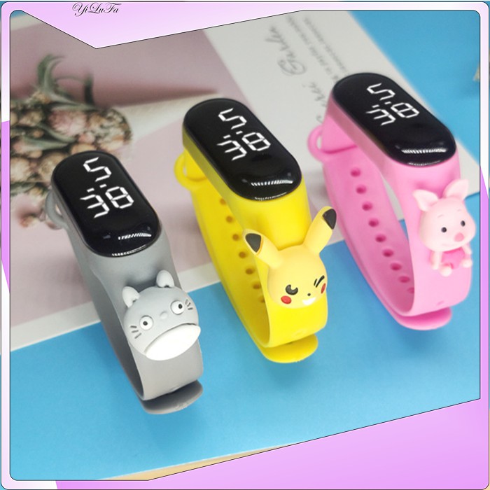 Jam Tangan LED Motif Karakter Waterproof IP67 LED