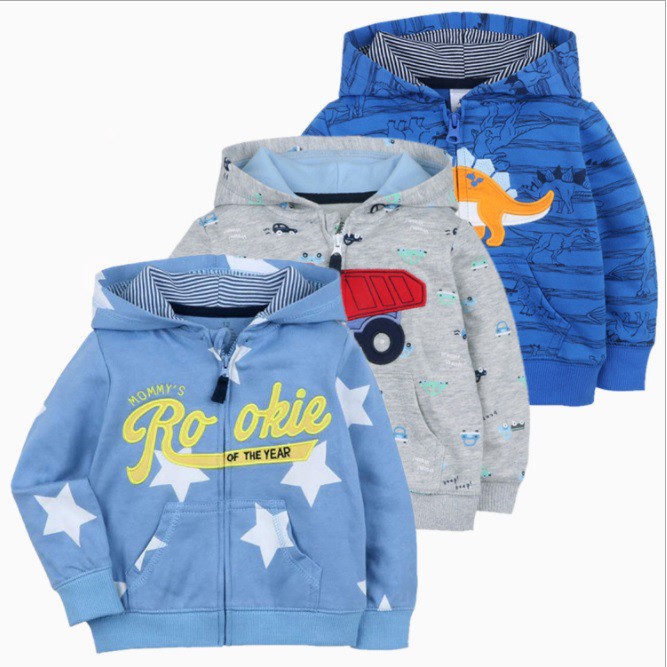 Jaket bayi anak import untuk laki-laki / perempuan motif cute