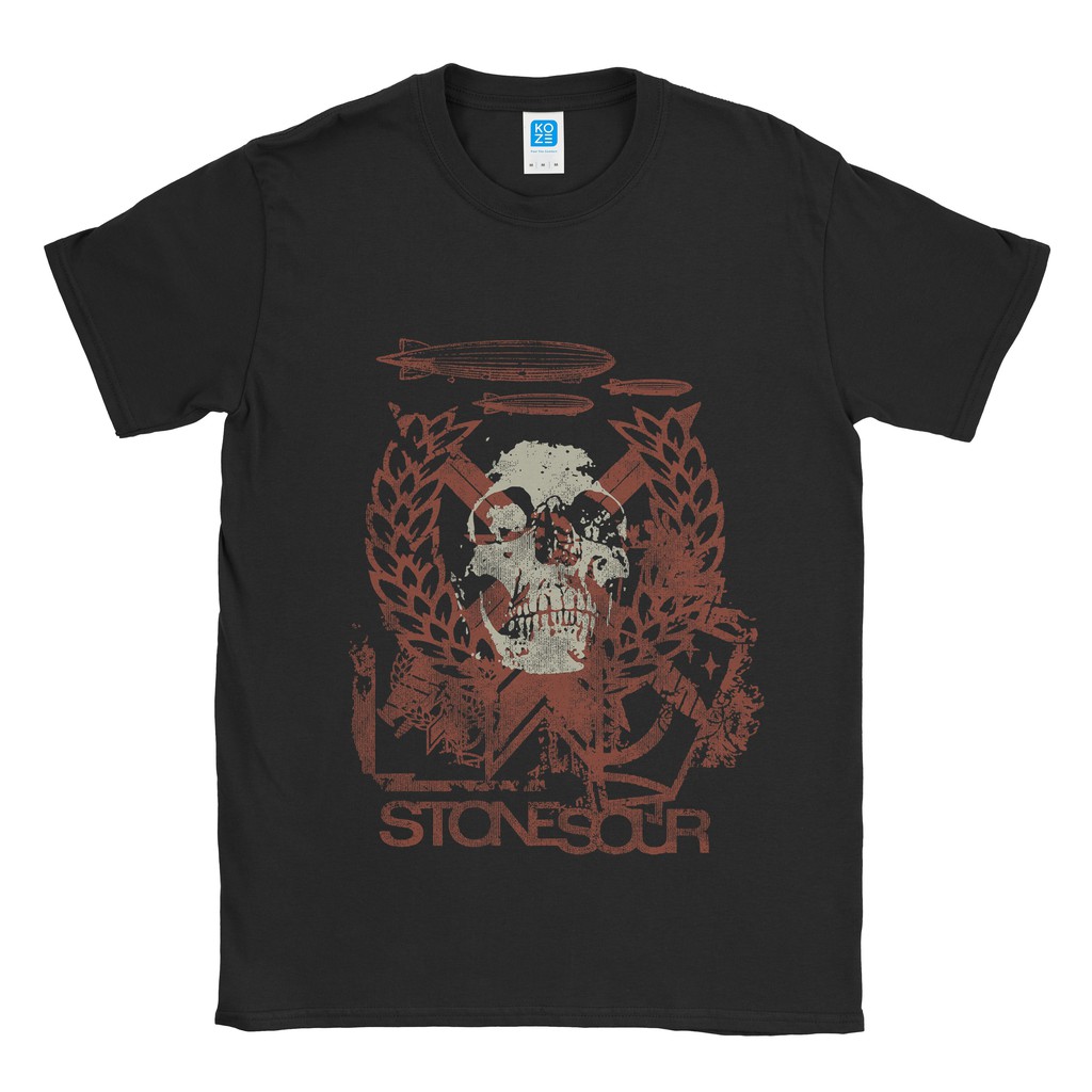 Baju Kaos Band Stone Sour Red Skull