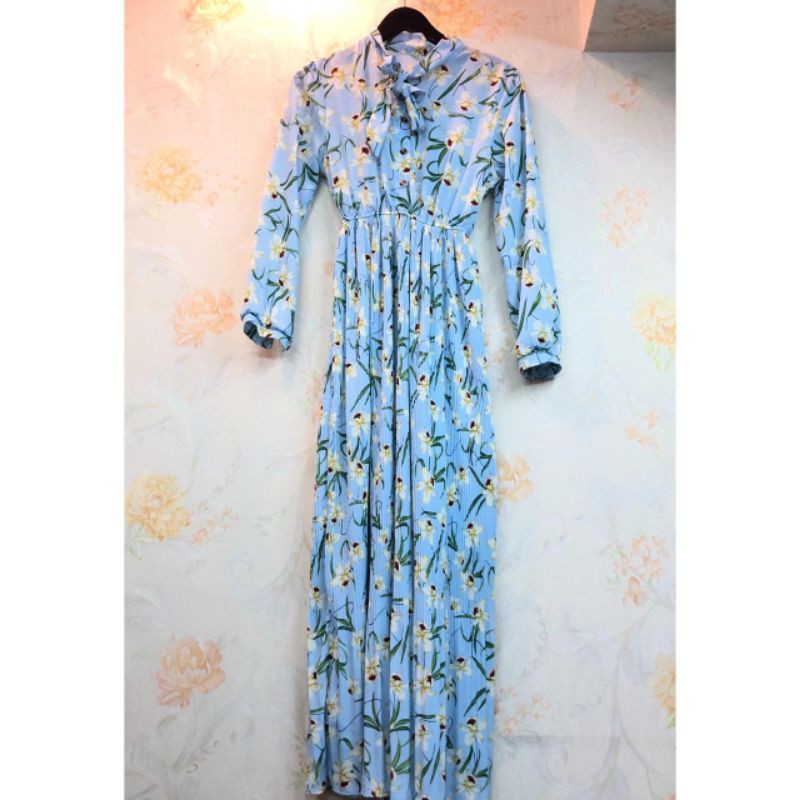 Gamis Bunga Bunga Import Murah